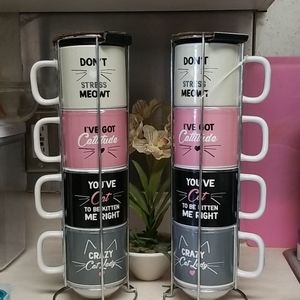 SET OF 4 STACKING MUGS🌻